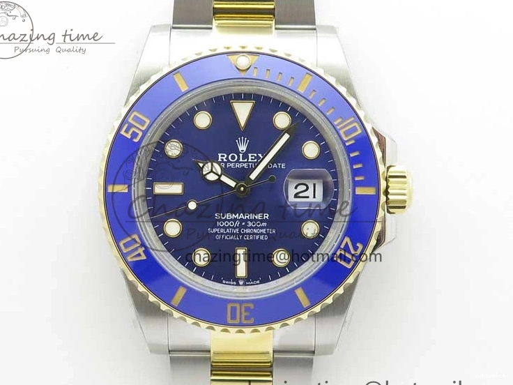 YG SS Maker LB Dial 126613 41mm Blue SS Bracelet Edition YG Best BP on Submariner 0108